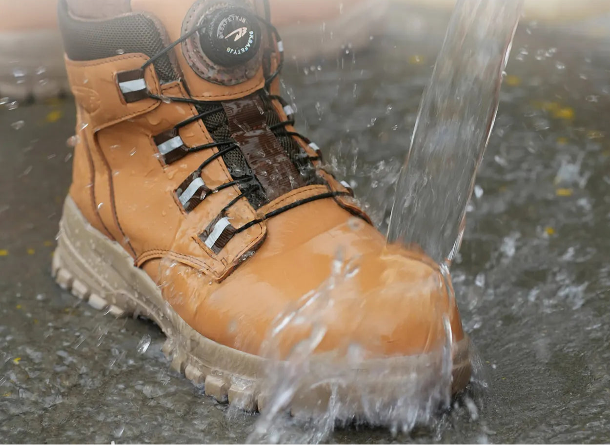 Menns Vanntette Arbeidsstøvler med Stål Tå Moderne Design 4