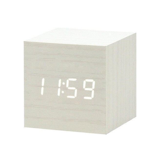 Minimalistisk Digital LED Vekker med Talekontroll 10