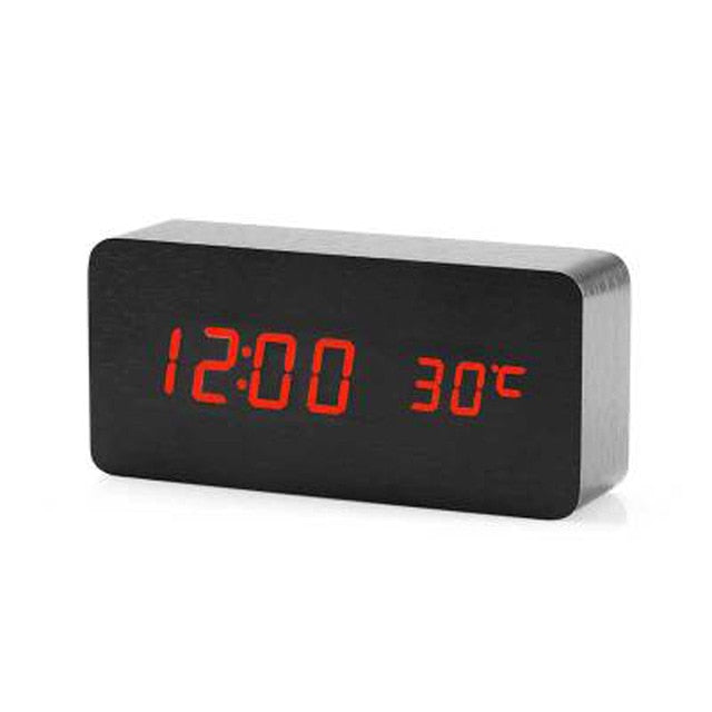 Minimalistisk Digital LED Vekker med Talekontroll 11
