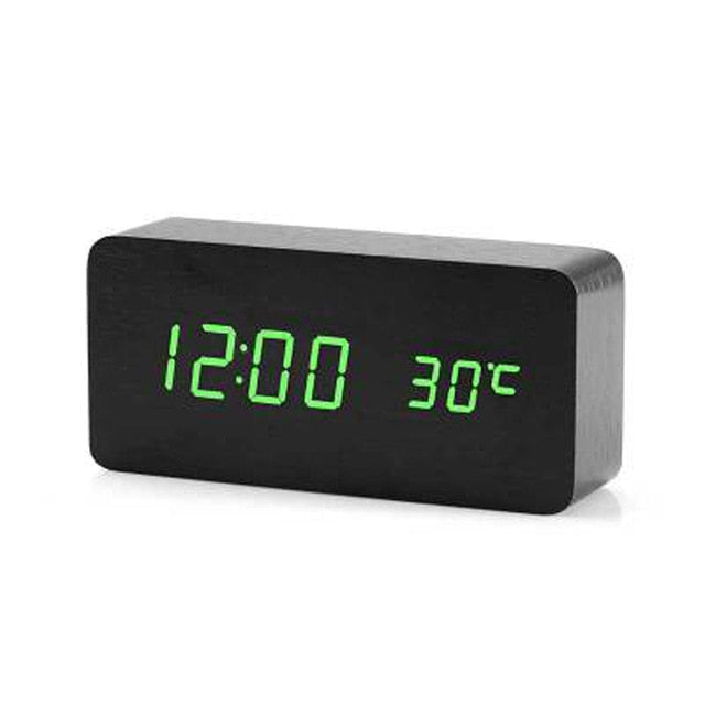 Minimalistisk Digital LED Vekker med Talekontroll 13