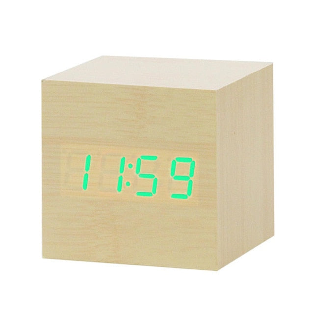 Minimalistisk Digital LED Vekker med Talekontroll 1