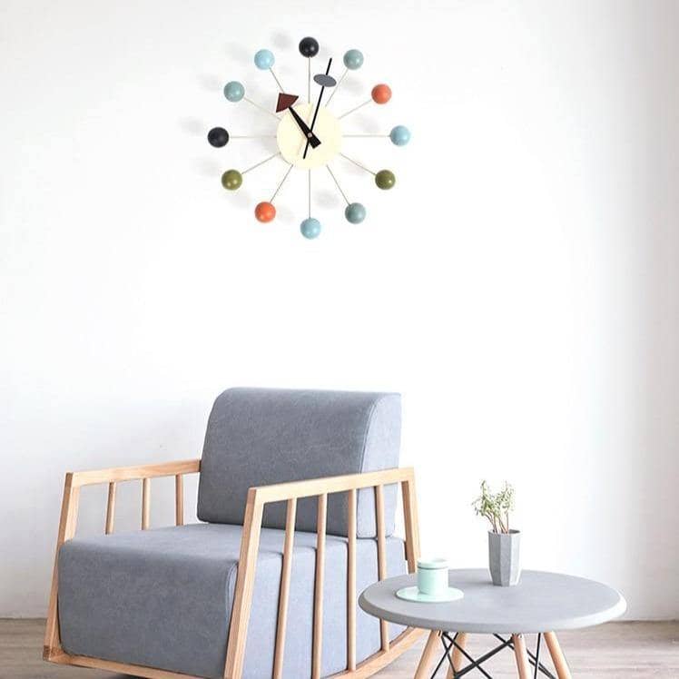 Minimalistisk Veggklokke 3D Ball for Hjemmet 3