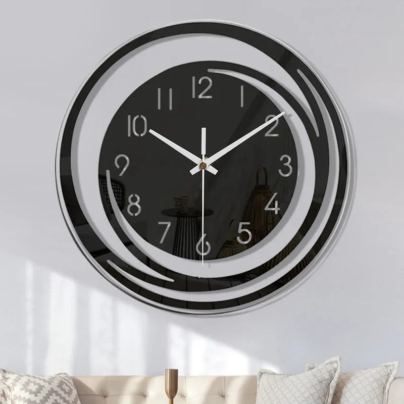 Moderne Veggklokke i Akryl med Minimalistisk Design 0