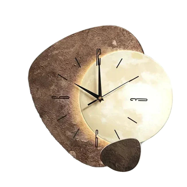 Moderne Veggklokke i Tre med Unik Design 3