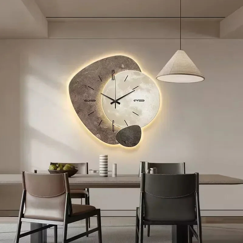 Moderne Veggklokke i Tre med Unik Design 4