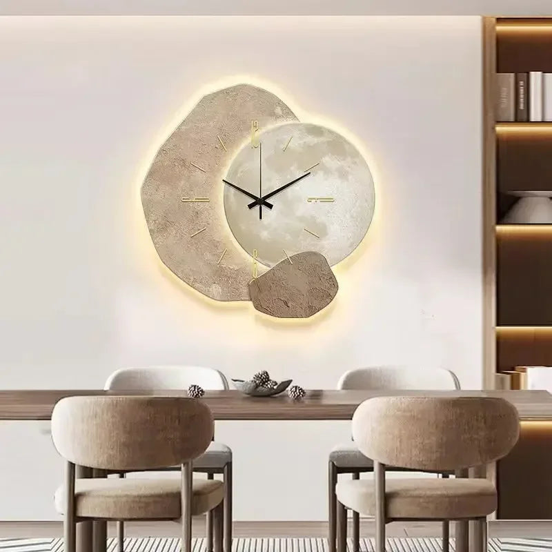 Moderne Veggklokke i Tre med Unik Design 5