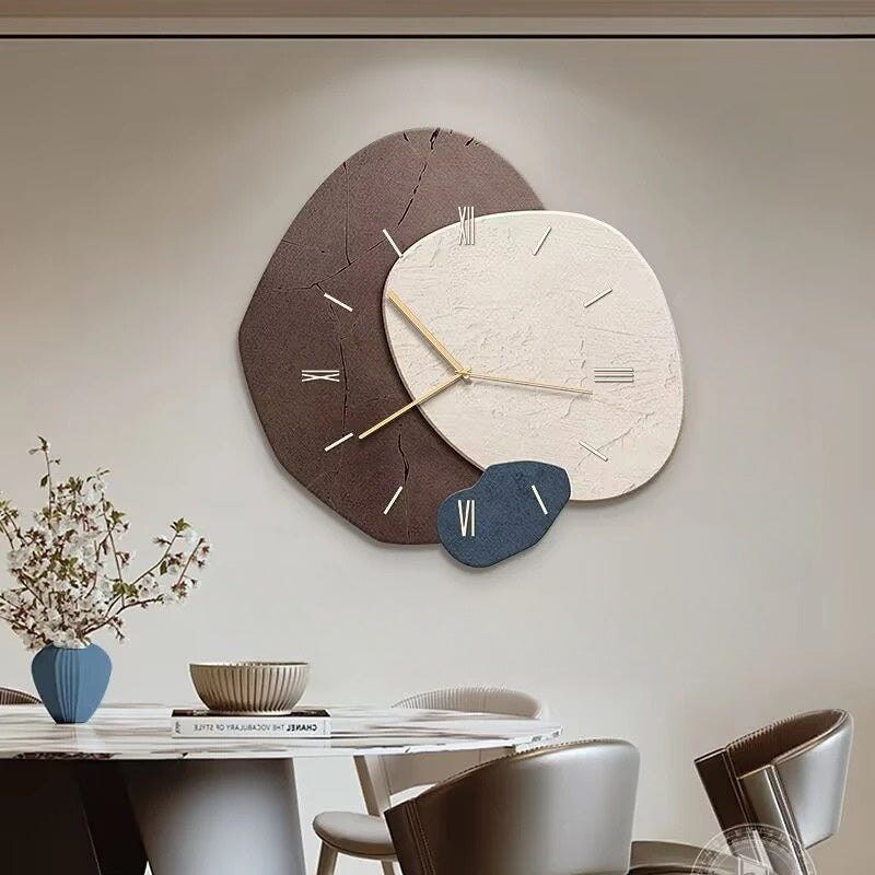 Moderne Veggklokke i Tre med Unik Design 7
