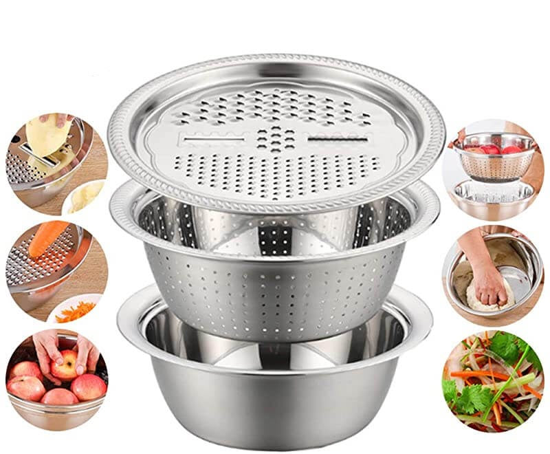 Multifunksjonell Grønnsakskutter I Rustfritt Stål