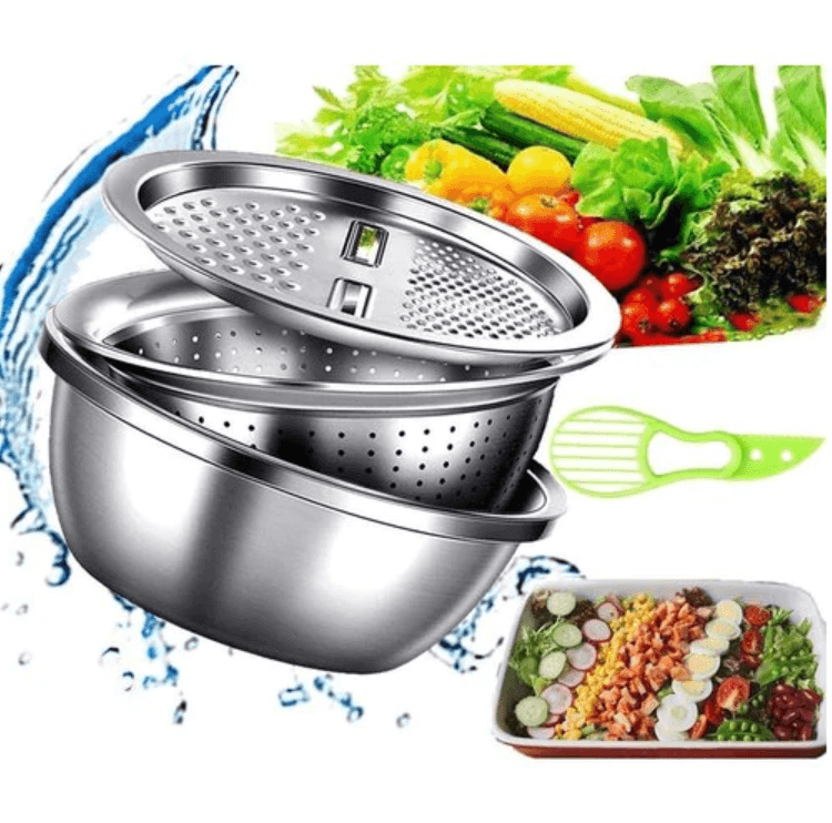 Multifunksjonell Grønnsakskutter I Rustfritt Stål