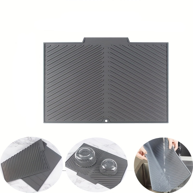 Multifunksjonell Silikon Tørkematte for Kjøkken 0