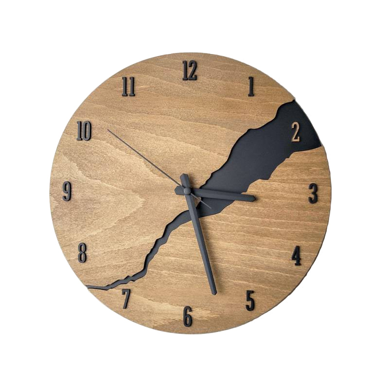 Nordisk Veggklokke i Rustikk Stil 0