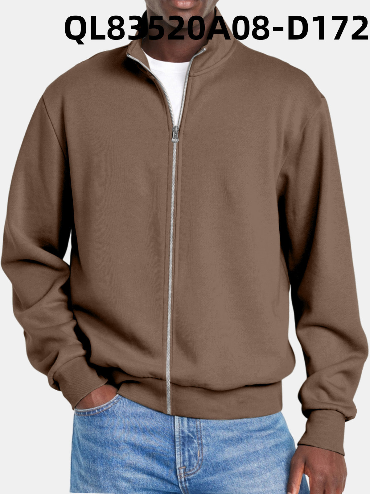 Herre Jakke Med Full Dragkedja