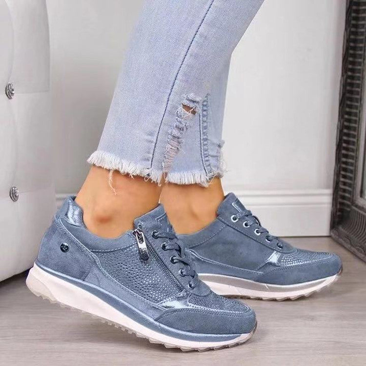 Kvinners Sneakers med Komfortabel Passform og Antiskli Såle