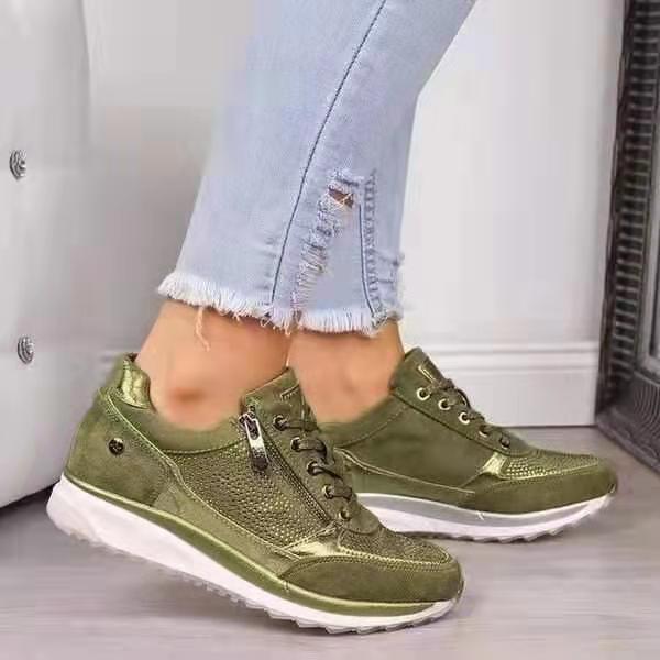 Kvinners Sneakers med Komfortabel Passform og Antiskli Såle