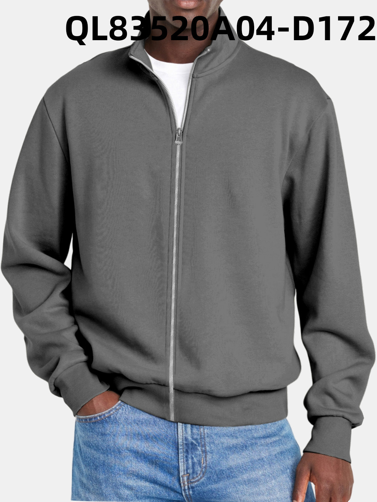 Herre Jakke Med Full Dragkedja