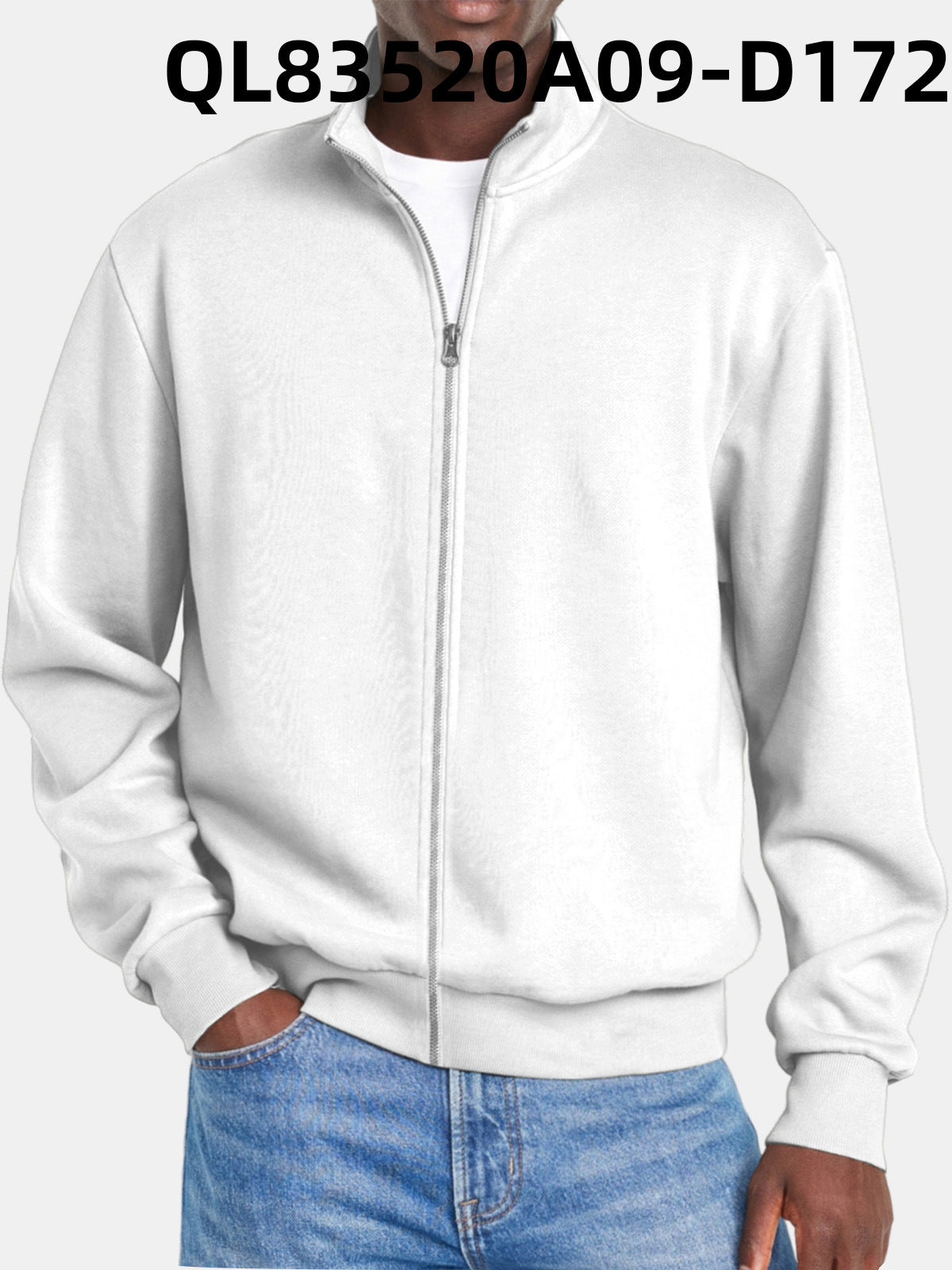 Herre Jakke Med Full Dragkedja