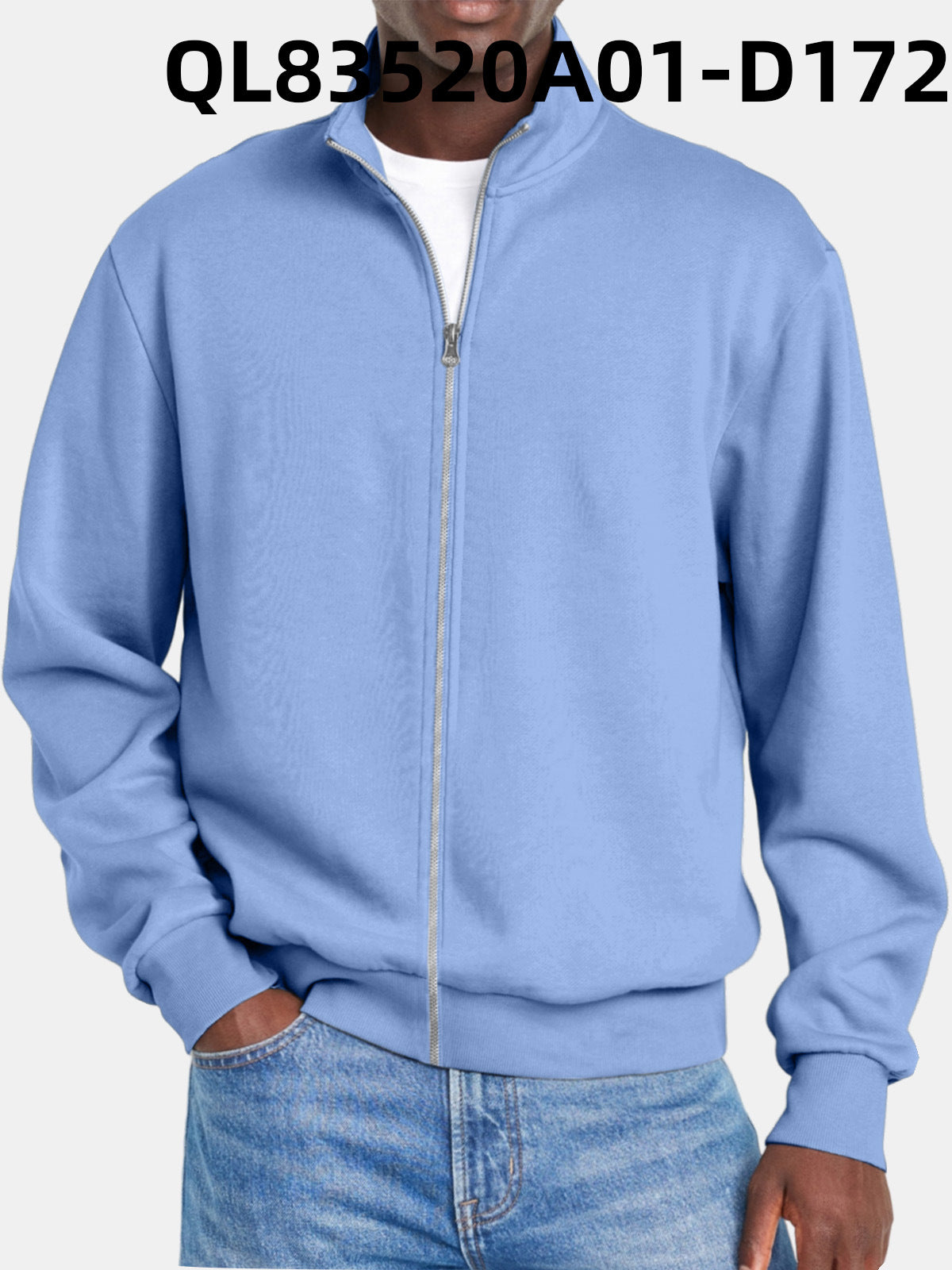 Herre Jakke Med Full Dragkedja