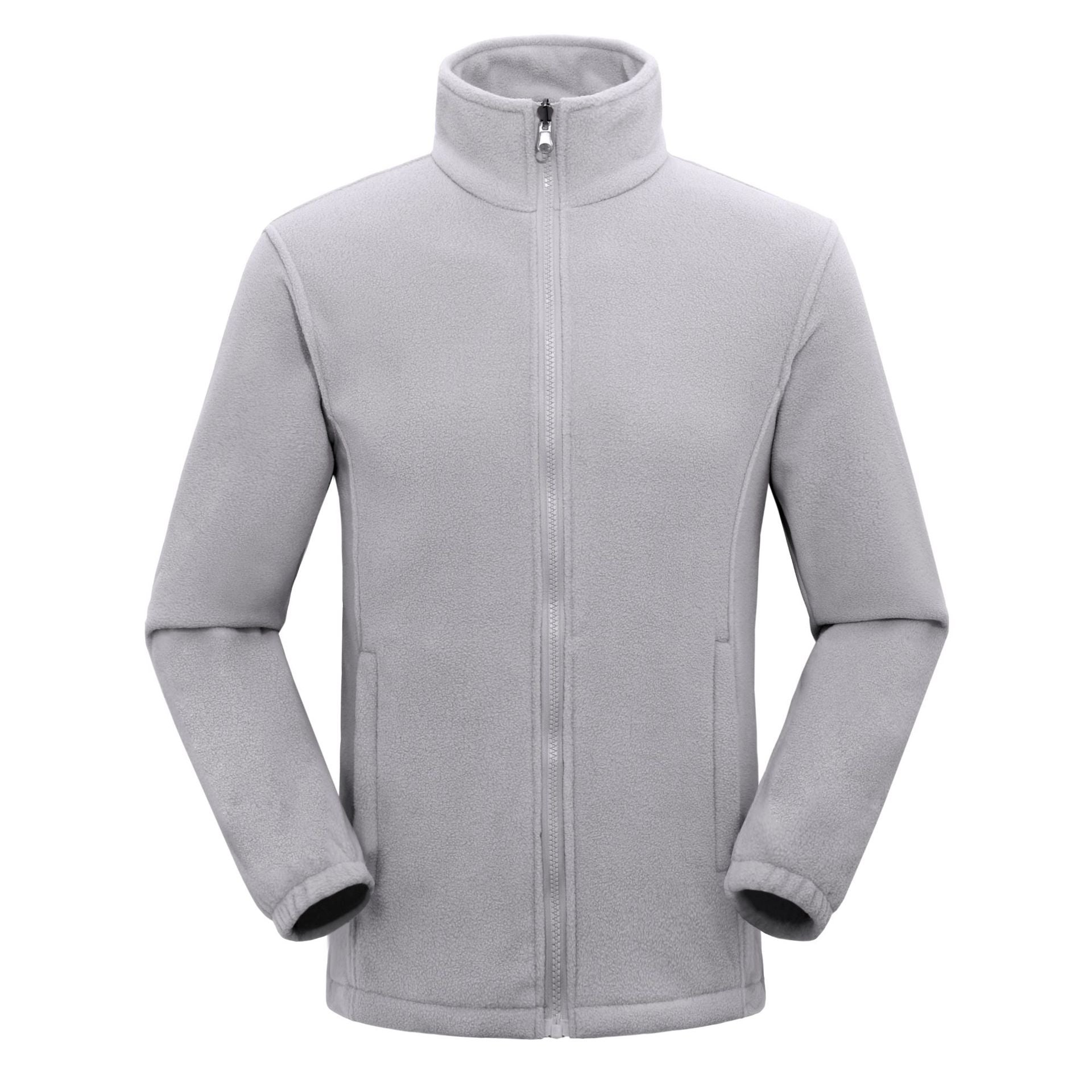 Lett fleecejakke med full glidelås for kvinner