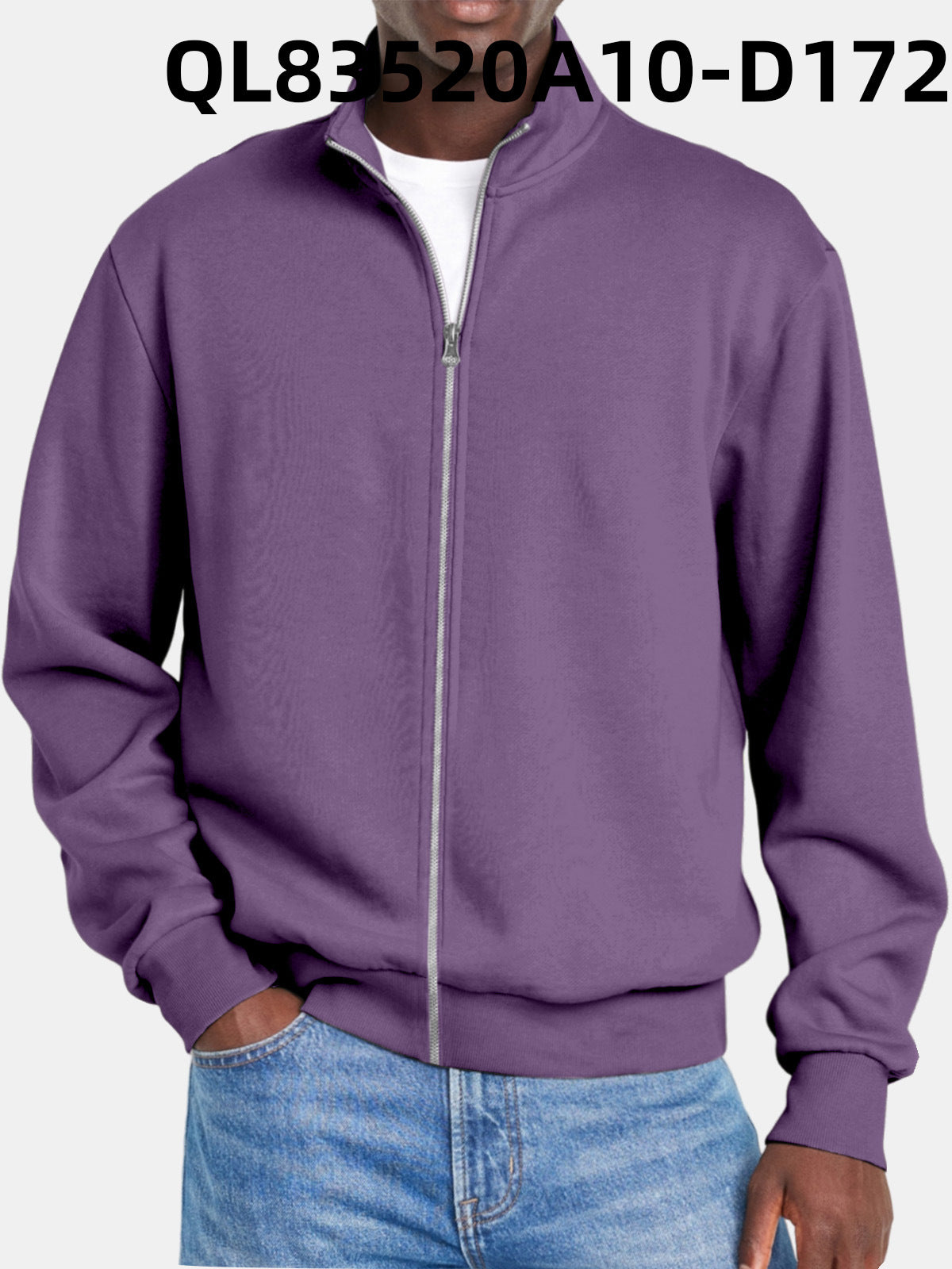 Herre Jakke Med Full Dragkedja