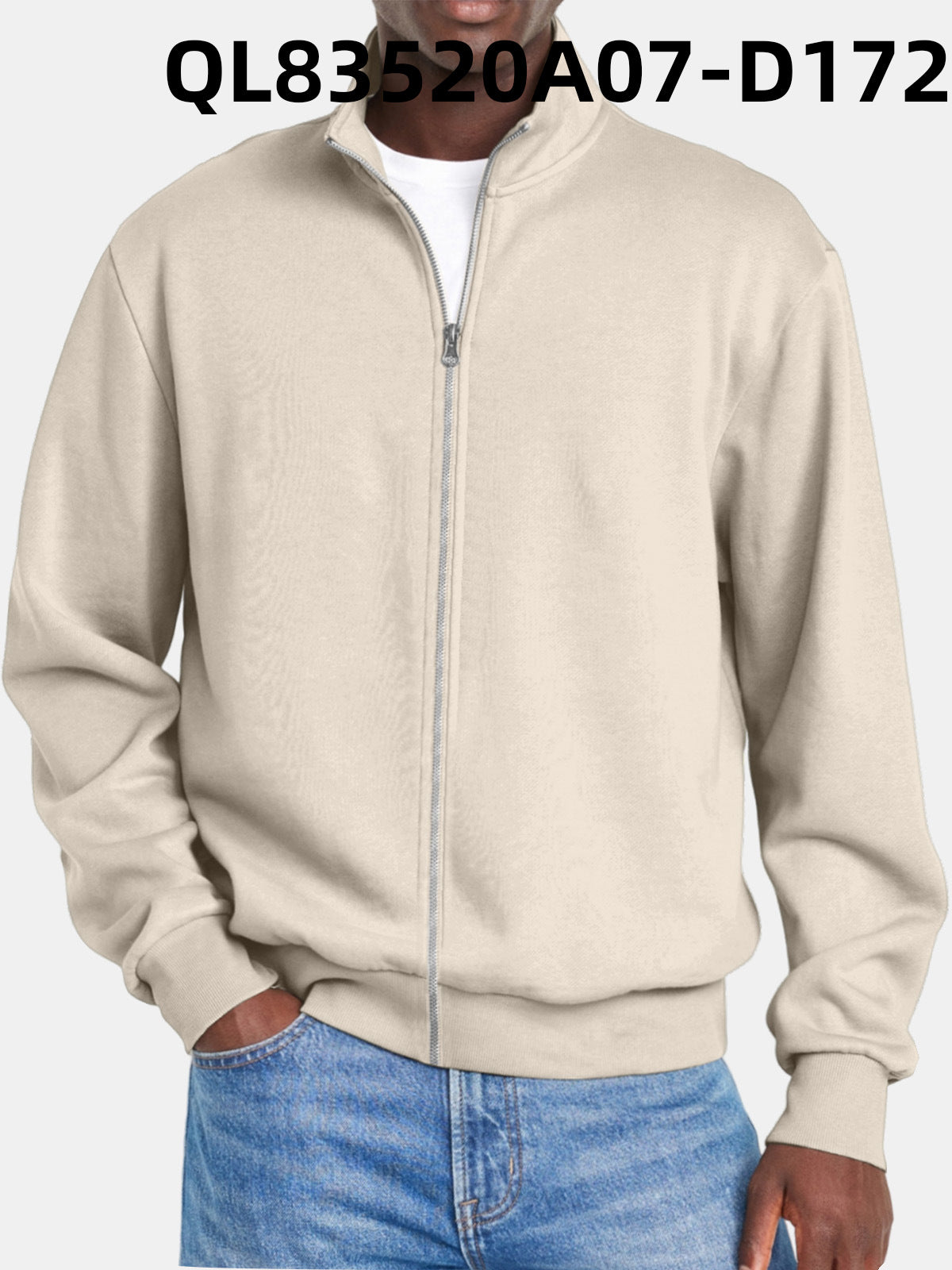 Herre Jakke Med Full Dragkedja