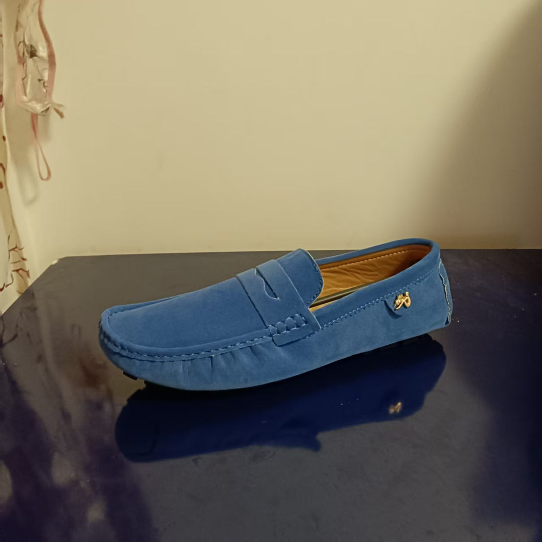 Herre Moccasins Uformell Design Gummi