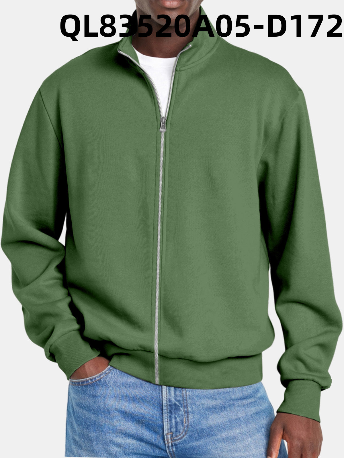 Herre Jakke Med Full Dragkedja