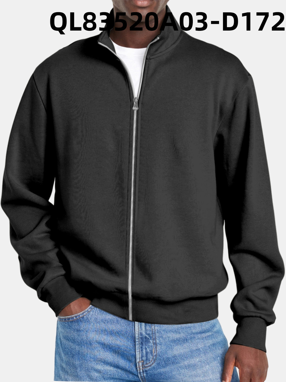 Herre Jakke Med Full Dragkedja