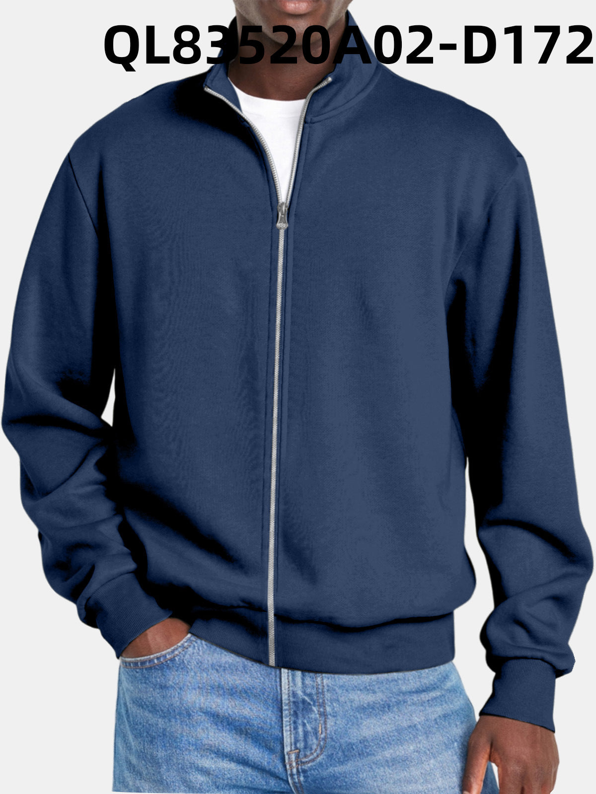 Herre Jakke Med Full Dragkedja