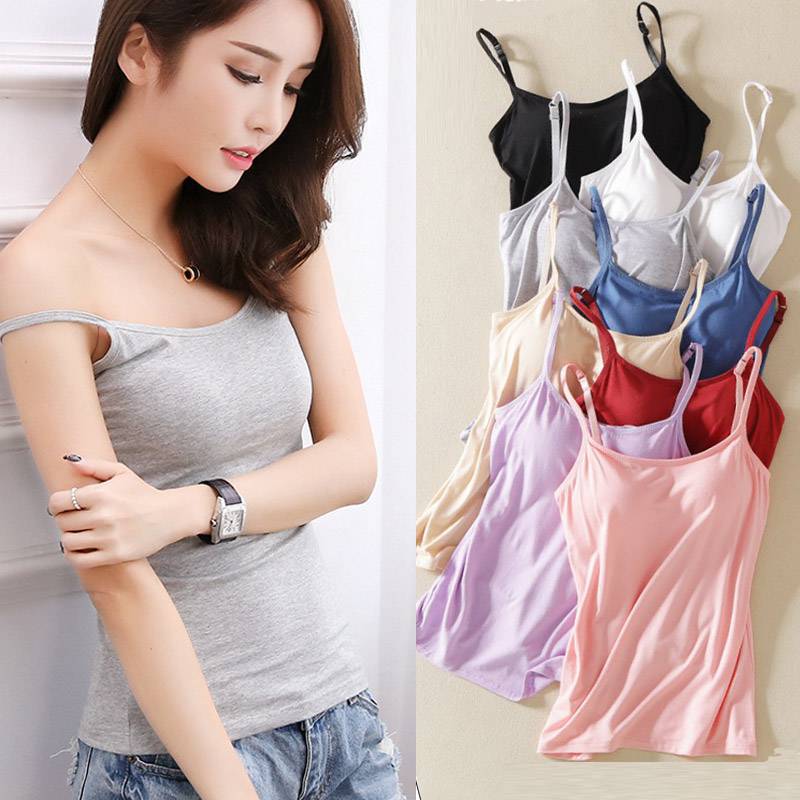Polstret Cami Tank-Topp For Kvinner