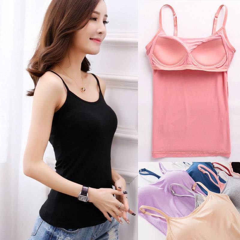 Polstret Cami Tank-Topp For Kvinner
