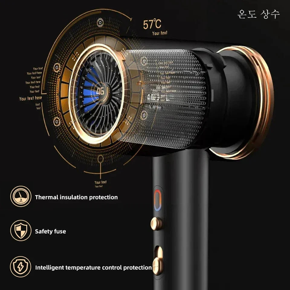 Profesjonell Hårføner 2400W med Ioneteknologi 8