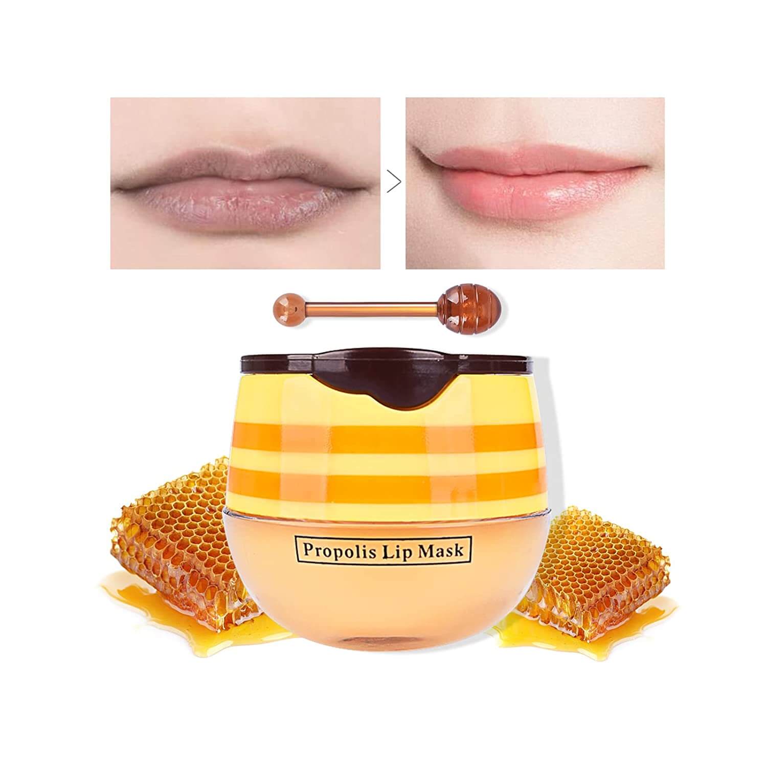 Propolis Honning Fuktighetsgivende Leppepomade