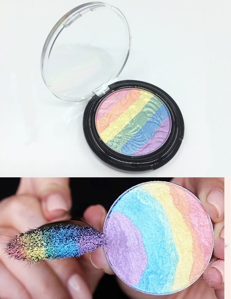 Rainbow Highlighter Contour Palette