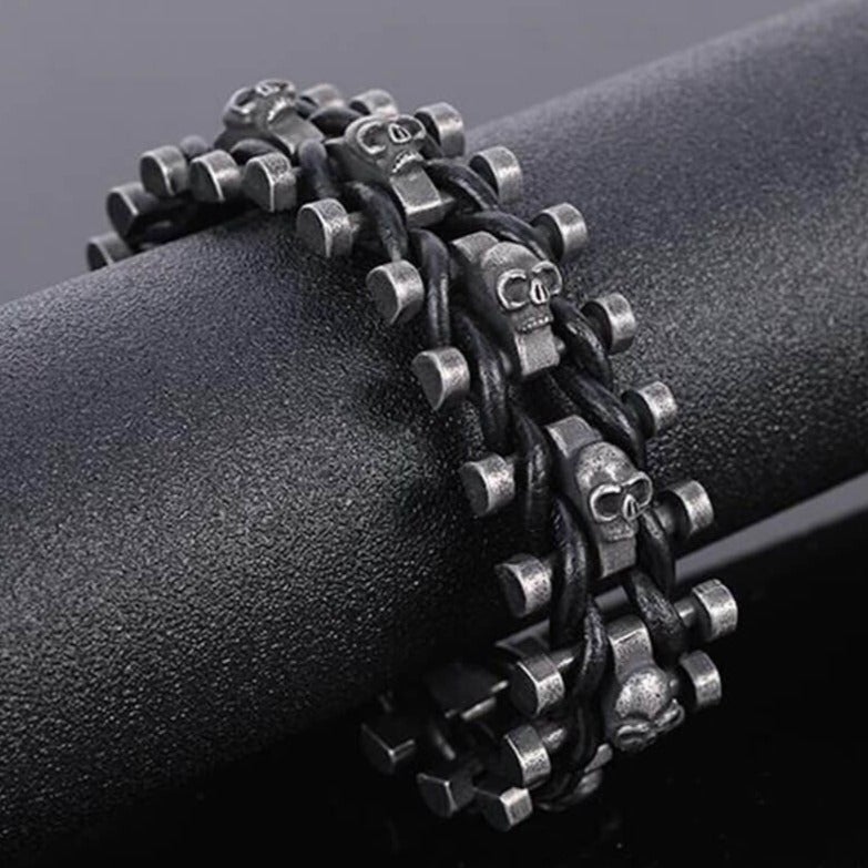Skeleton Biker'S Armbånd