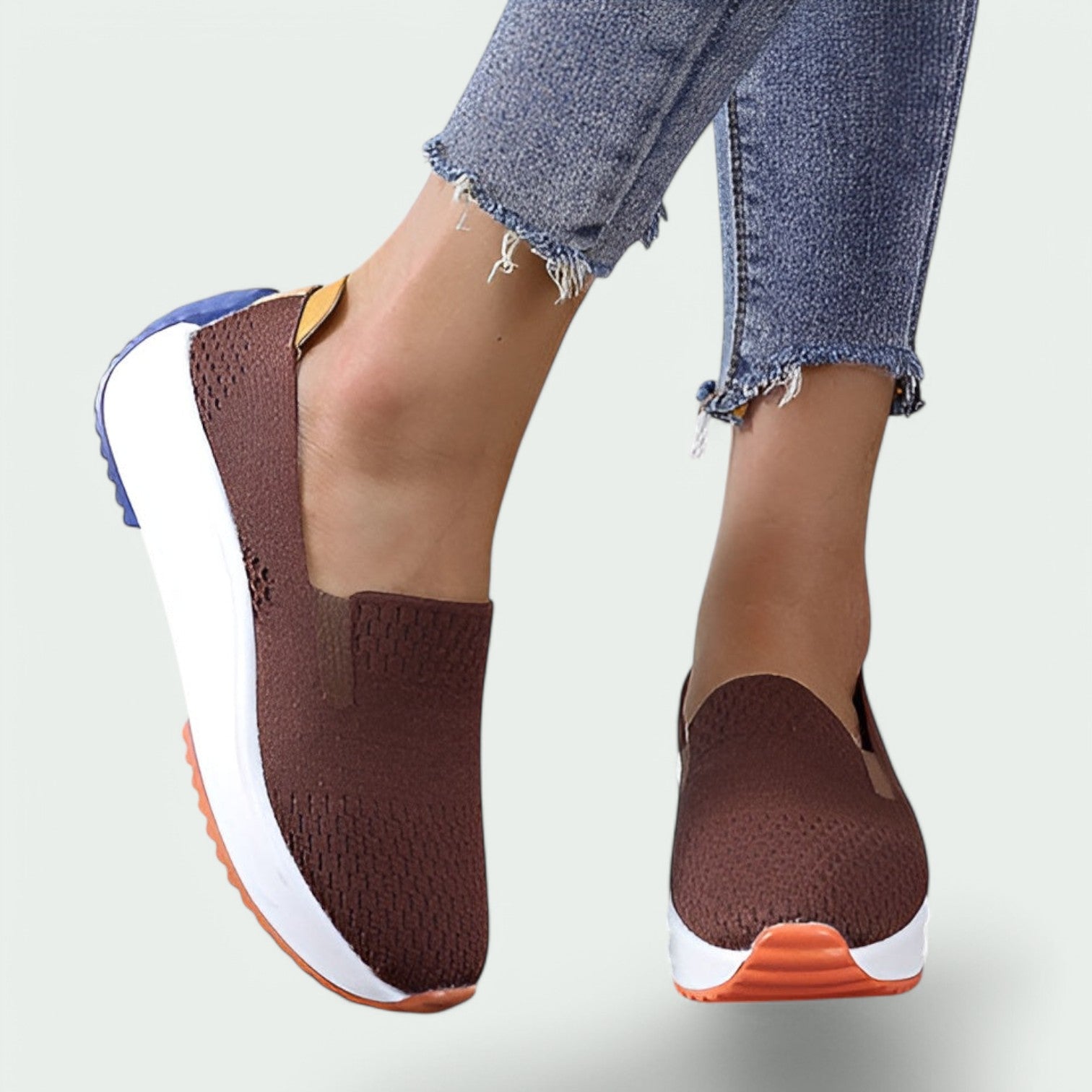 Sko Dame Lær Komfortabel Snøring Gummisåle 2