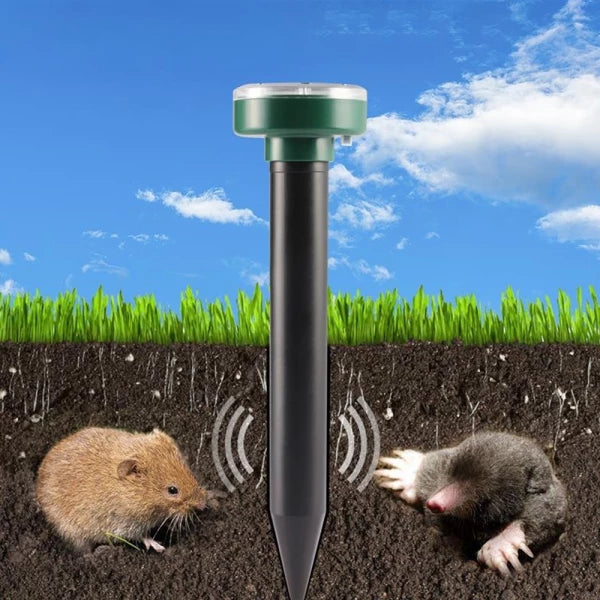 Solcelledrevet Mole Repeller