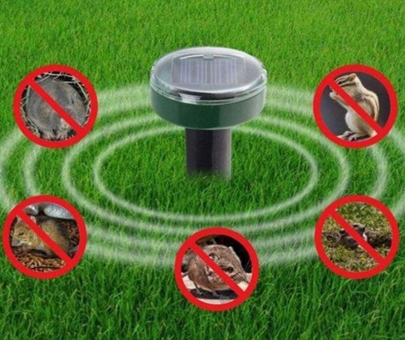 Solcelledrevet Mole Repeller