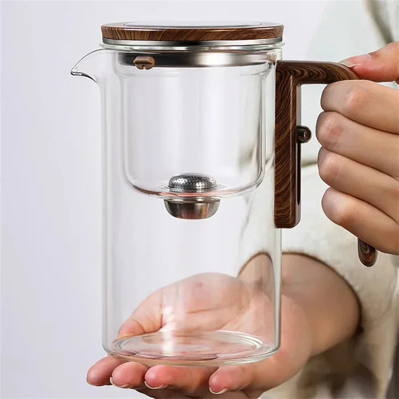 Te-kanne med infuser i glass - kreativ design for løs te 3