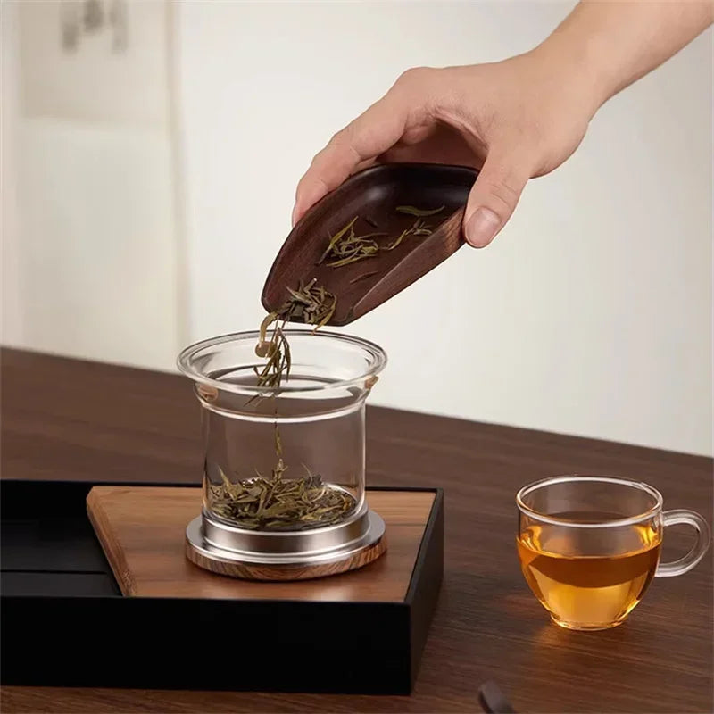 Te-kanne med infuser i glass - kreativ design for løs te 5