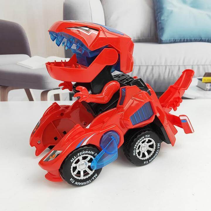 Transformerende Dinosaur Led-Bil