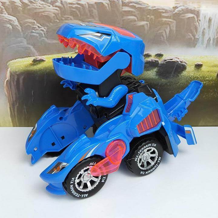 Transformerende Dinosaur Led-Bil