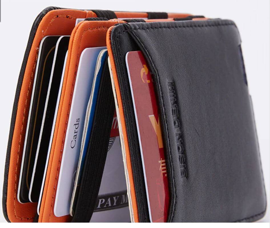 Trefoldig Rfid-Blokkeringslommebok For Menn