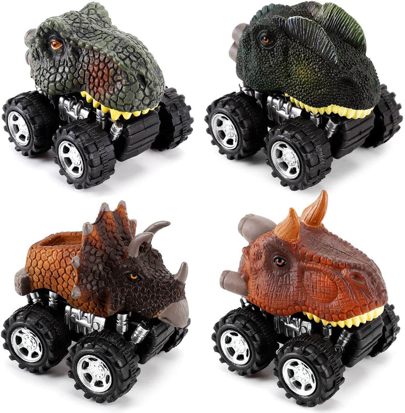 Trekk Tilbake Dinosaur Mini Car (6 Stk)