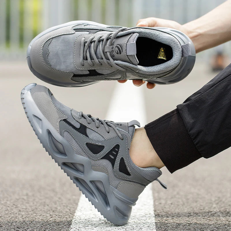 Unisex Arbeidssko med Stål Tå og Pustende Design 4