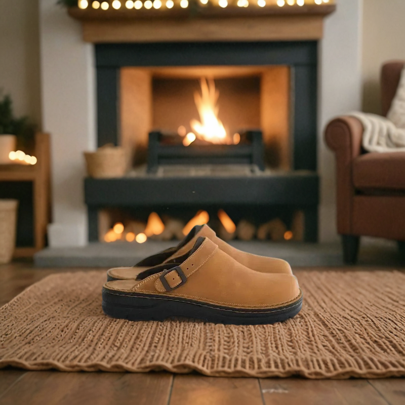 Unisex Klomper Suede Justerbar Spenne Komfortabel Design 4