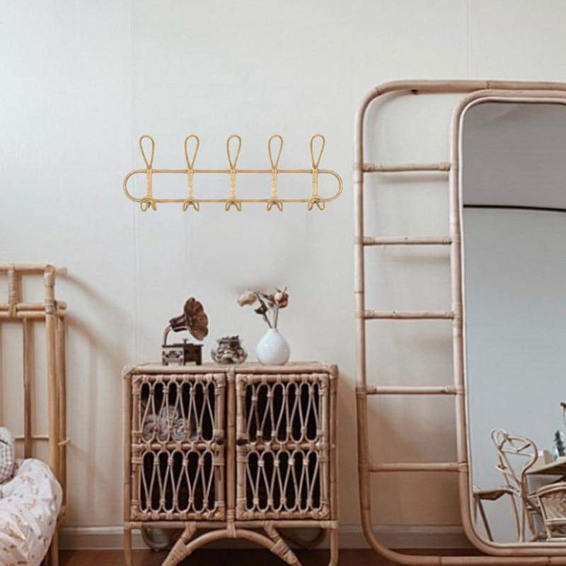 Vegghenger i Rattan med Retro Design 1
