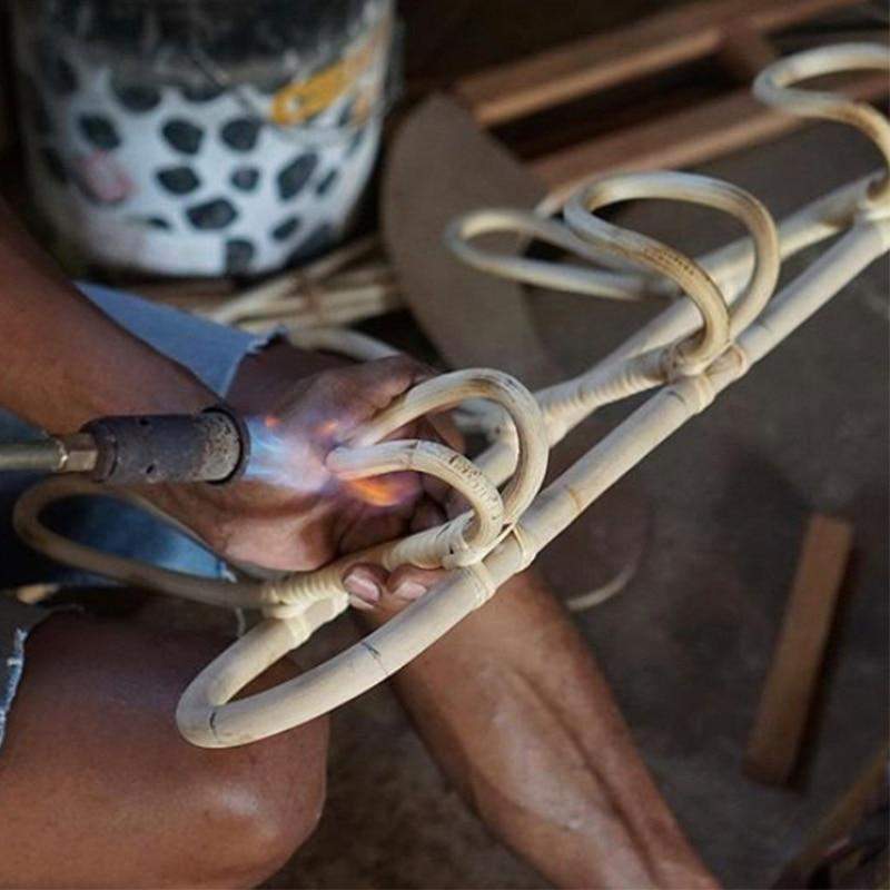 Vegghenger i Rattan med Retro Design 2