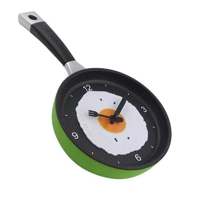 Vegghengt Klokke Stekepanne Design 0