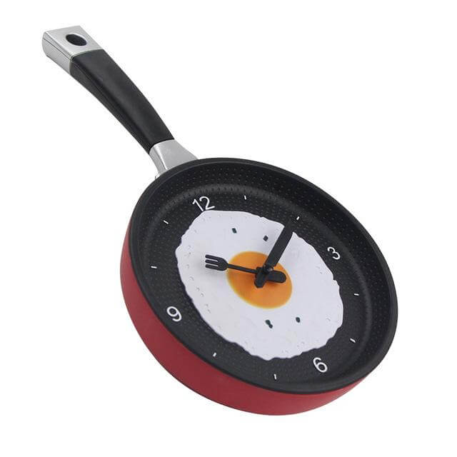Vegghengt Klokke Stekepanne Design 3
