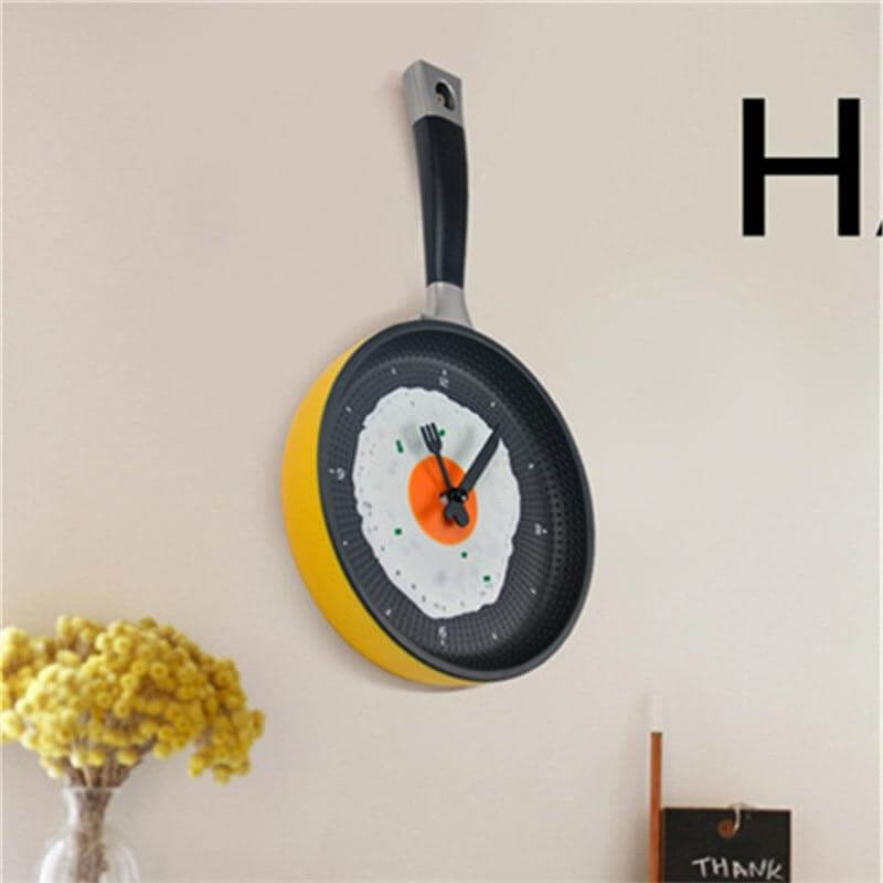 Vegghengt Klokke Stekepanne Design 6